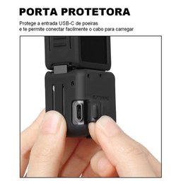 Capa de Silicone para Câmera Dji Action 2 Power Combo - 4