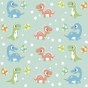 Ver imagem 1 de Papel de Parede Infantil Dinossauros Baby