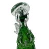 Escultura Decorativo Anjo Gabriel em Murano Verde Esmeralda - 20x12cm - Escultura Clássica de Beleza - 5