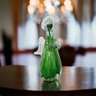 Escultura Decorativo Anjo Gabriel em Murano Verde Esmeralda - 20x12cm - Escultura Clássica de Beleza - 2