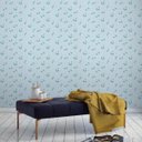 Ver imagem 2 de Papel de Parede Infantil Flor Azul