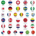 Ver imagem 1 de Papel de Parede Infantil Futebol Seleções Copa