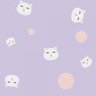 Papel de Parede Infantil Gato e Bola de Lã - 1