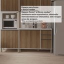 Ver imagem 6 de Cozinha Modulada Compacta 4 Peças com Tampo e Espaço para Forno e Micro-ondas Linea Luciane Móveis