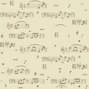 Papel de Parede Infantil Notas Musicais