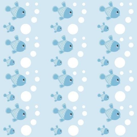 Papel de Parede Infantil Peixes