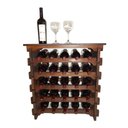 Ver imagem 3 de Adega Vinho Madeira 25 Garrafas Tipo Mesinha Imbuia C05