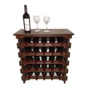 Ver imagem 1 de Adega Vinho Madeira 25 Garrafas Tipo Mesinha Imbuia C05