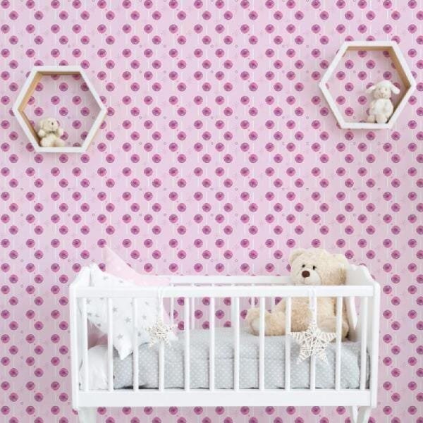 Papel De Parede Xadrez Color Rosa - Pilulito  A Sua Loja de Móveis  Infantis - Produtos Infantis