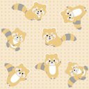 Ver imagem 1 de Papel de Parede Infantil Guaxinim