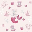 Ver imagem 1 de Papel de Parede Infantil Sereia