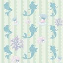 Ver imagem 1 de Papel de Parede Infantil Sereia Fundo do Mar