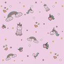 Ver imagem 1 de Papel de Parede Infantil Unicórnio Menina