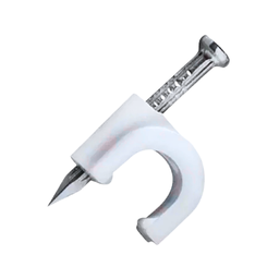 Fixa Cabo 6mm (rg59) - Branco - Embcasa Facil com 25 Pçs - 2