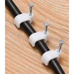 Fixa Cabo 6mm (rg59) - Branco - Embcasa Facil com 25 Pçs - 3
