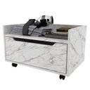 Ver imagem 2 de Balcão Gabinete para Banheiro Ambiente Bn3647 Mármore Branco - Tecnomobili