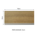 Ver imagem 3 de Armário de Cozinha Aéreo 70 cm 1 Porta Basculante Rustic Glamy Madesa