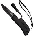 Ver imagem 2 de Canivete Multifunção com Pederneira e Mini Lanterna Survival - Guepardo Ca0800