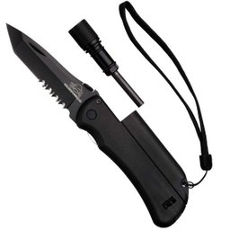 Canivete Multifunção com Pederneira e Mini Lanterna Survival - Guepardo Ca0800 - 2