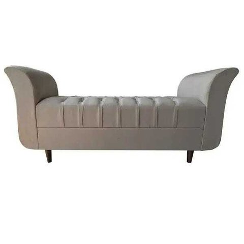 Recamier Vintage 150cm Linho Bege Queen Rbl