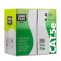 Cabo de Rede Furukawa Cat5e Soho Plus Caixa 305 Metros Preto - 1