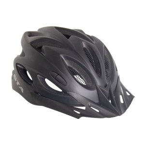 Capacete Bike MTB Com Led e Regulagem NX GTA Preto Fosco - G