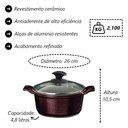Ver imagem 5 de Jogo Panelas Cereja Cerâmica Talher Preto Javali Aal 26 a 30