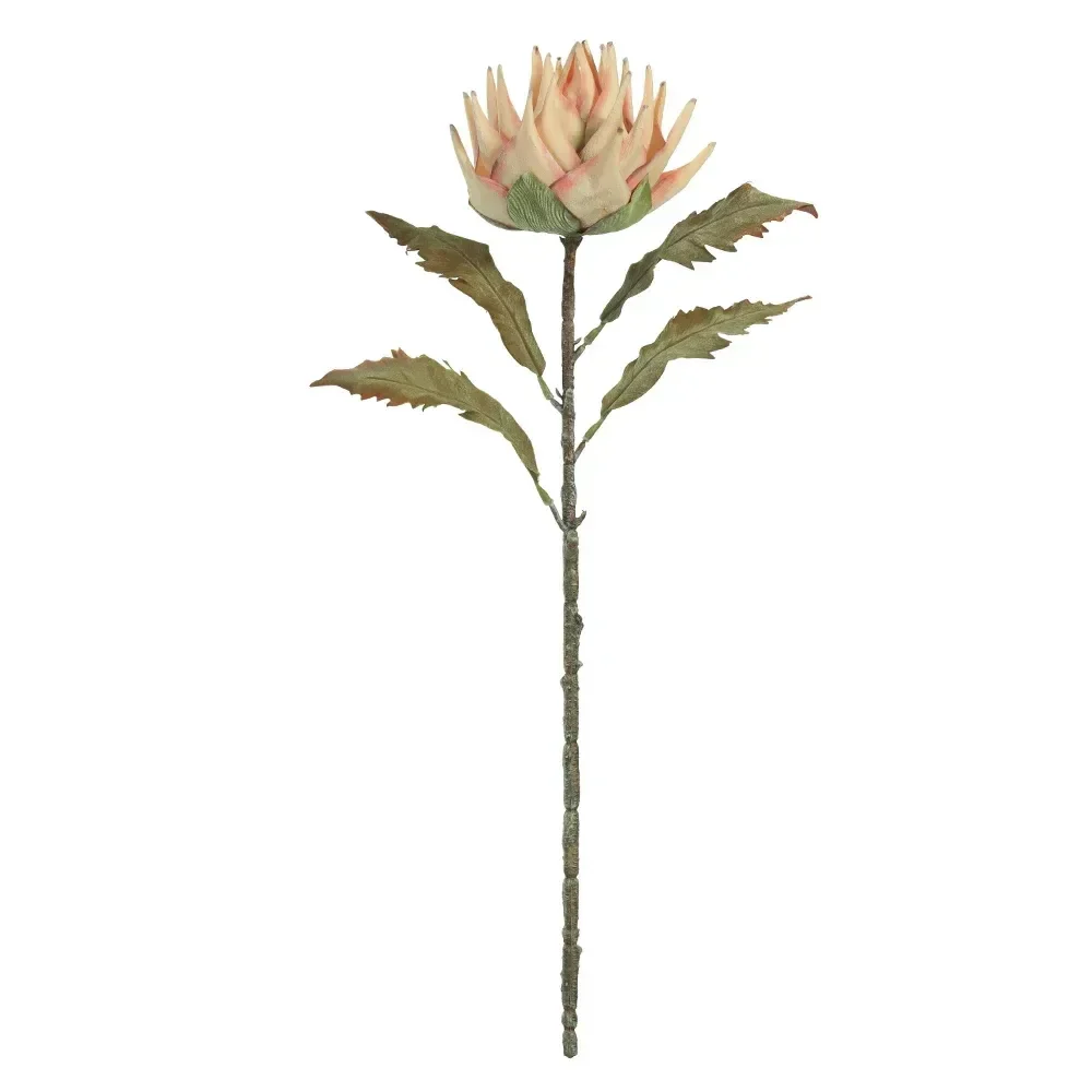 Protea 72cm Pêssego Florarte Flor Arte