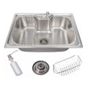Ver imagem 6 de Kit Cuba 50x40 com Torneira Gourmet Inox Misturador Cor:grafit