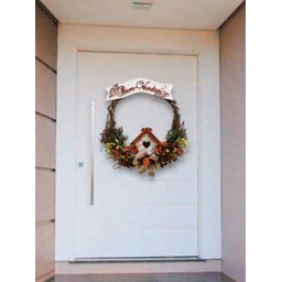 Enfeite de Porta de Entrada Guirlanda de Flores - 70cm - Grande - 2