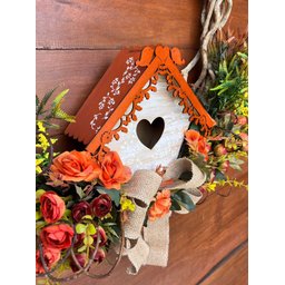 Enfeite de Porta de Entrada Guirlanda de Flores - 70cm - Grande - 4