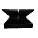 Ver imagem 3 de Base Box Baú Casal Bipartido Crisle Sintético Preto 43x138x188
