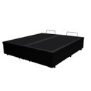 Ver imagem 4 de Base Box Baú Casal Bipartido Crisle Sintético Preto 43x138x188