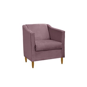 Poltrona Decorativa Tila Sala Recepção Escritório - Lobo Shopp:rose