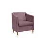 Poltrona Decorativa Tila Sala Recepção Escritório - Lobo Shopp:rose - 1