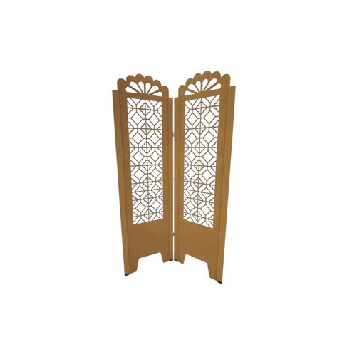 Biombo Trabalhado 2 Folhas C/ 04 Pezinhos