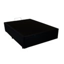 Ver imagem 2 de Base Box Baú Casal Crisle Sintético Preto 43x138x188