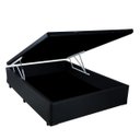 Ver imagem 1 de Base Box Baú Casal Crisle Sintético Preto 43x138x188