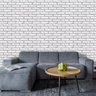 Papel de Parede Tijolinho Branco 3D 4 rolos de 2,7x0,57m - 2