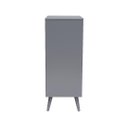 Ver imagem 4 de Cômoda 5 Gavetas com Pés Palito Astor Cinza - Iaza Moveis