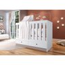 Berço Nacional Infantil 3 em 1 - Amore Art in Branco/Fumê - 2