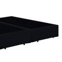Ver imagem 2 de Base Box Casal Bipartido Crisle Suede Preto 40x138x188