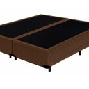 Ver imagem 3 de Base Box Casal Bipartido Crisle Suede Marrom 40x138x188