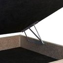 Ver imagem 3 de Base Box Baú Casal Crisle Suede Bege 43x138x188