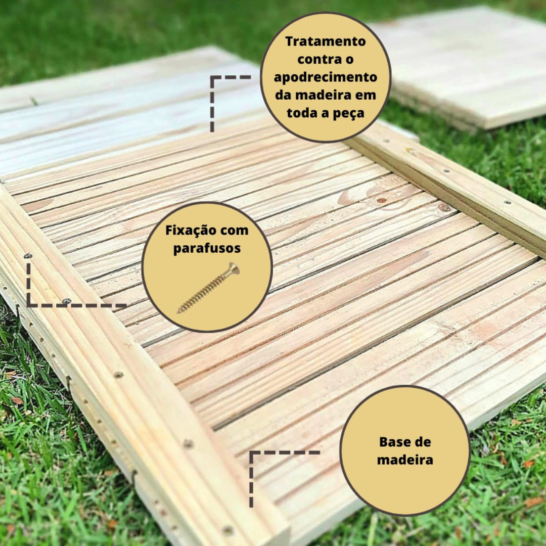 Deck de Madeira Tratada KIT - 5