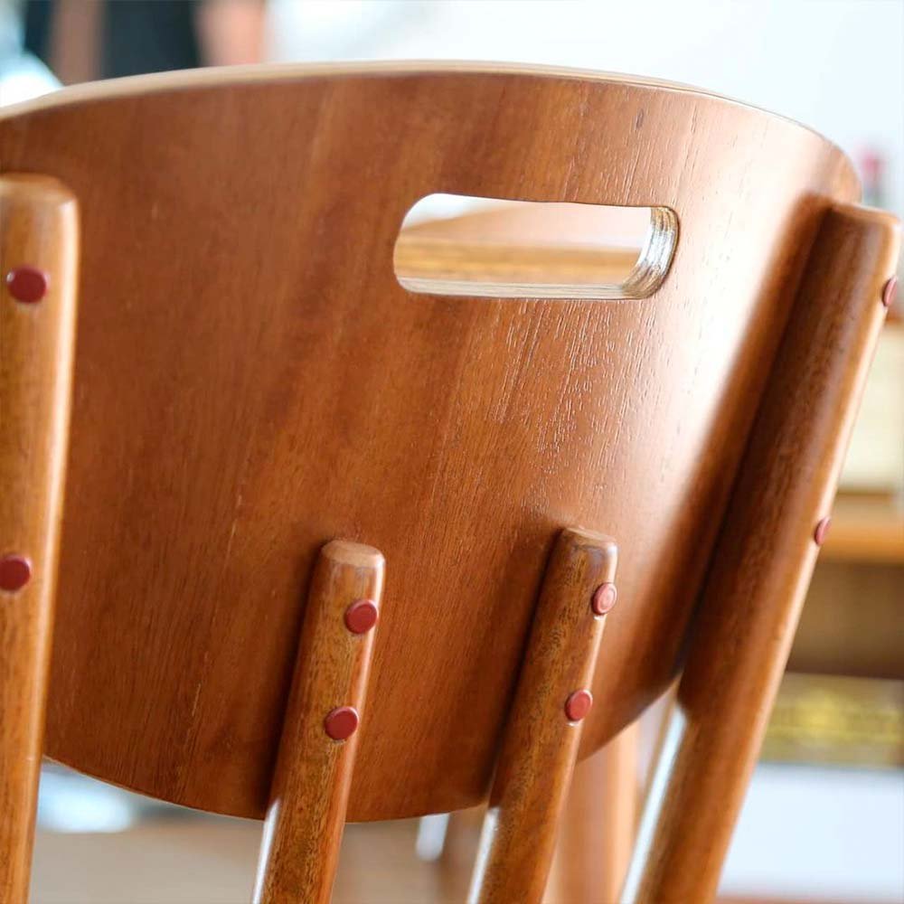 Cadeira de Madeira Maciça para Sala de Jantar Empório Tambo - Imbuia - 10