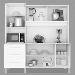 Cozinha Completa México Amêndoa Avelã - 3