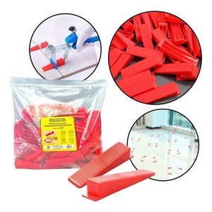 Kit 100 Cunhas Niveladoras Piso Cerâmico Profissional