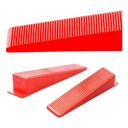 Ver imagem 4 de Kit 100 Cunhas Niveladoras Piso Cerâmico Profissional