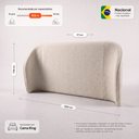 Ver imagem 4 de Cabeceira Estofada Alure para Cama King de 193cm Orgânica Curva Bouclê Bege - Desk Design